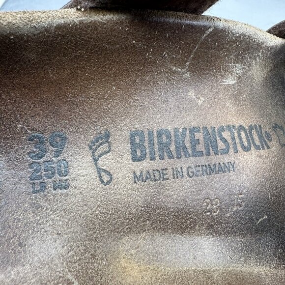 Birkenstock Mayari Womens Size 8 (EU 39) Sandals Brown Oiled Leather Toe Loop - Picture 8 of 8